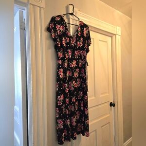 Midi Pink Floral GILLI Dress